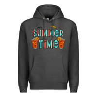 Charcoal Heather sweet summer time Premium Hoodie - CowhideDigitalArt