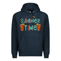Navy sweet summer time Premium Hoodie - CowhideDigitalArt