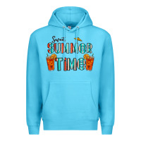 Ocean Blue sweet summer time Premium Hoodie - CowhideDigitalArt