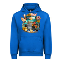 Cobalt farm truck farm animals Urban Hoodie - FaDigitalArtStudio