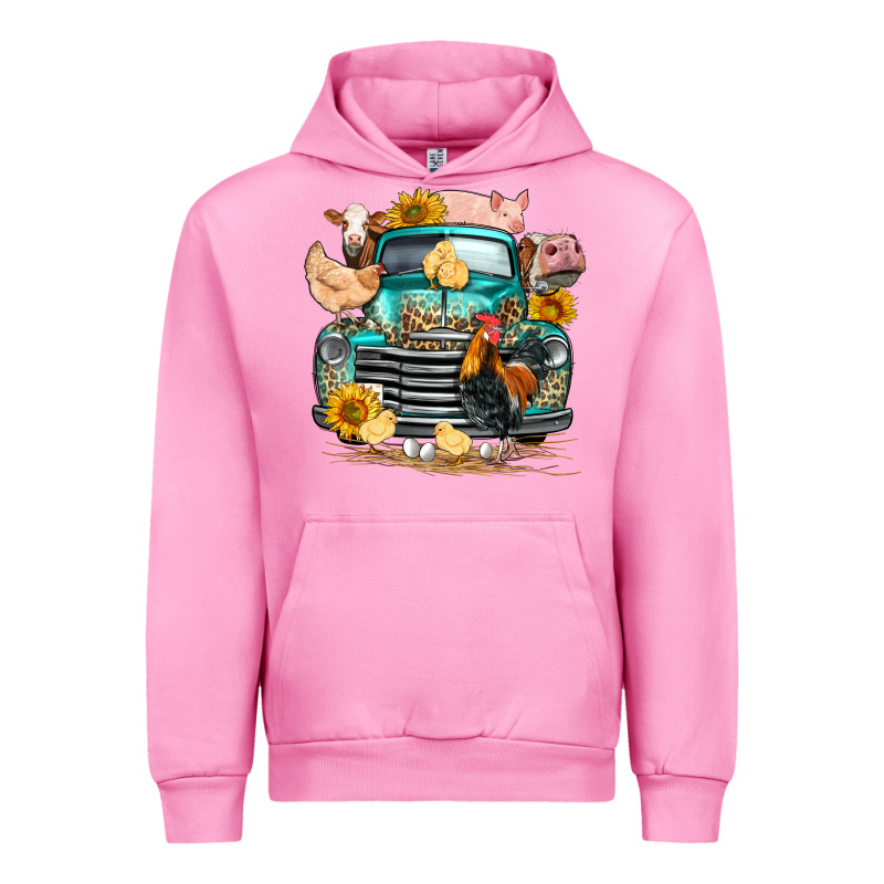 Farm Truck Farm Animals Urban Hoodie by FaDigitalArtStudio | Teevron