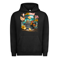 Pigment Black farm truck farm animals Urban Hoodie - FaDigitalArtStudio