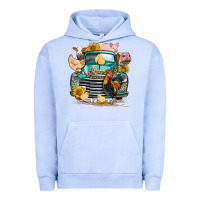 Pigment Grape Ice farm truck farm animals Urban Hoodie - FaDigitalArtStudio