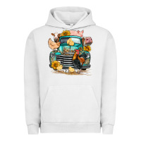 Pigment Lunar Rock farm truck farm animals Urban Hoodie - FaDigitalArtStudio