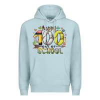 Blue Mist happy 100 day of school Premium Hoodie - RacoonDesign