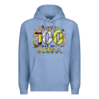Colony Blue happy 100 day of school Premium Hoodie - RacoonDesign