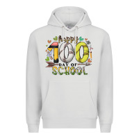 Dove Grey happy 100 day of school Premium Hoodie - RacoonDesign