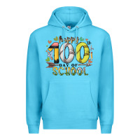Ocean Blue happy 100 day of school Premium Hoodie - RacoonDesign