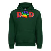 Forest Green lgbtq dad and paw Urban Hoodie - HRA Design Shop