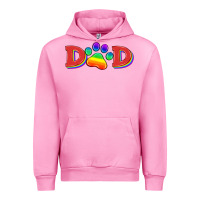 Fuchsia Pink lgbtq dad and paw Urban Hoodie - HRA Design Shop