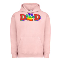 Pigment Salmon lgbtq dad and paw Urban Hoodie - HRA Design Shop