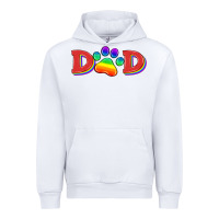 White lgbtq dad and paw Urban Hoodie - HRA Design Shop