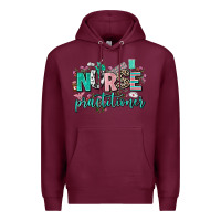 Burgundy nurse practitioner Premium Hoodie - AdoDesignShop