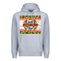 Heather Grey sweet summer time Premium Hoodie - HRA Design Shop