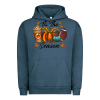 Pigment Midnight Navy tis the season Urban Hoodie - RacoonDesign