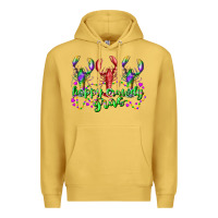 Antique Gold happy crawdy gras Premium Hoodie - RacoonDesign