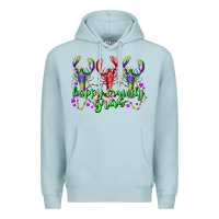 Blue Mist happy crawdy gras Premium Hoodie - RacoonDesign