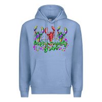 Colony Blue happy crawdy gras Premium Hoodie - RacoonDesign