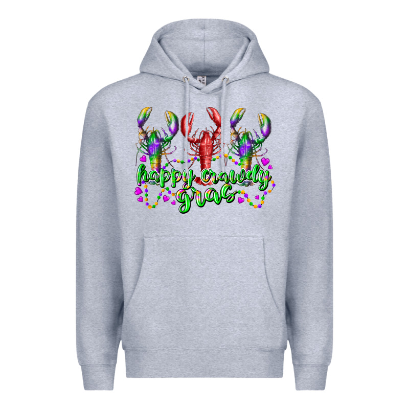 Happy Crawdy Gras Premium Hoodie by RacoonDesign | Teevron
