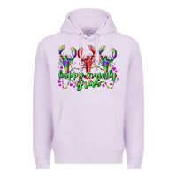Lilac happy crawdy gras Premium Hoodie - RacoonDesign