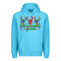 Ocean Blue happy crawdy gras Premium Hoodie - RacoonDesign