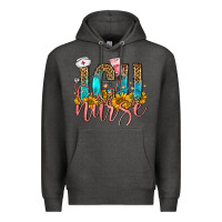 Charcoal Heather icu nurse Premium Hoodie - FaDigitalArtStudio