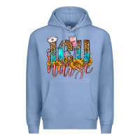 Colony Blue icu nurse Premium Hoodie - FaDigitalArtStudio