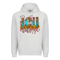 Dove Grey icu nurse Premium Hoodie - FaDigitalArtStudio