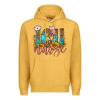 Mustard icu nurse Premium Hoodie - FaDigitalArtStudio