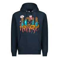 Navy icu nurse Premium Hoodie - FaDigitalArtStudio