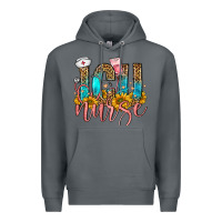 Rock icu nurse Premium Hoodie - FaDigitalArtStudio