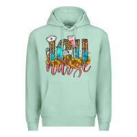 Seafoam icu nurse Premium Hoodie - FaDigitalArtStudio