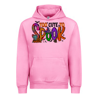 Fuchsia Pink too cute to spook Urban Hoodie - RacoonDesign