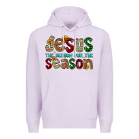 Lilac jesus the reason for the season Premium Hoodie - FaDigitalArtStudio