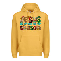 Mustard jesus the reason for the season Premium Hoodie - FaDigitalArtStudio