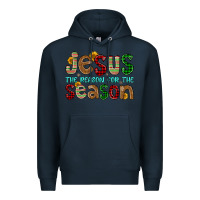 Navy jesus the reason for the season Premium Hoodie - FaDigitalArtStudio