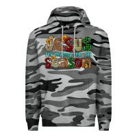 Slate Camo jesus the reason for the season Premium Hoodie - FaDigitalArtStudio