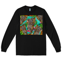 Black koala tumbler Long Sleeve Tee - BarkalooDesign