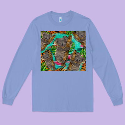 Koala Tumbler Long Sleeve Tee Designed By Barkaloodesign