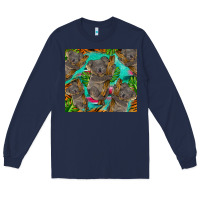Navy koala tumbler Long Sleeve Tee - BarkalooDesign