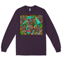 Plum koala tumbler Long Sleeve Tee - BarkalooDesign