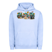 Pigment Grape Ice western farm trucks farm animals Urban Hoodie - FaDigitalArtStudio