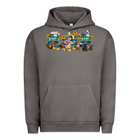 Pigment Tornado western farm trucks farm animals Urban Hoodie - FaDigitalArtStudio