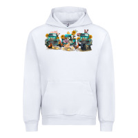 White western farm trucks farm animals Urban Hoodie - FaDigitalArtStudio