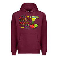 Burgundy sweet summer time Premium Hoodie - CowhideDigitalArt