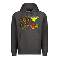 Charcoal Heather sweet summer time Premium Hoodie - CowhideDigitalArt