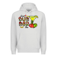 Dove Grey sweet summer time Premium Hoodie - CowhideDigitalArt