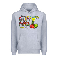 Heather Grey sweet summer time Premium Hoodie - CowhideDigitalArt