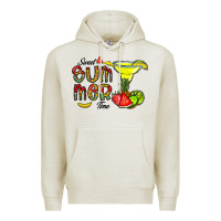 Oatmeal Heather sweet summer time Premium Hoodie - CowhideDigitalArt