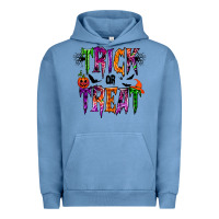 Pigment Pebble Blue trick or treat Urban Hoodie - RacoonDesign